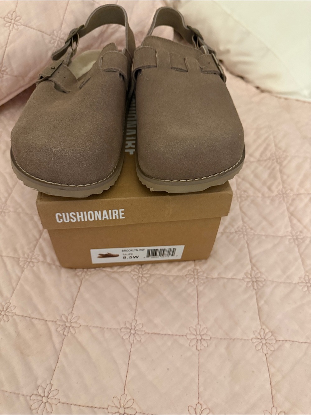 Cushionaire Women’s Suede Slip-On Loafers - Taupe